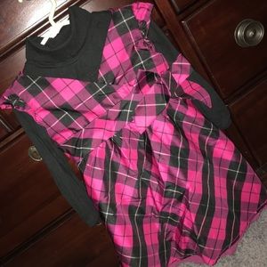 plaid jumper with turtleneck